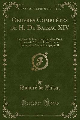 Book cover for Oeuvres Complètes de H. de Balzac XIV