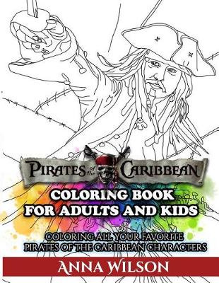Book cover for Pirates of the Caribbean Coloring Book for Adults & Kids