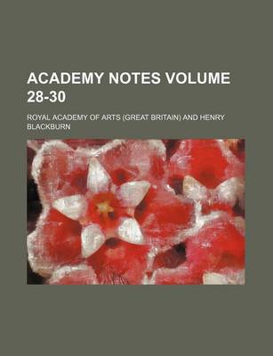 Book cover for Academy Notes Volume 28-30