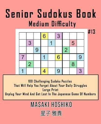 Book cover for Senior Sudokus Book Medium Difficulty #13