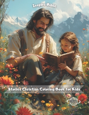 Book cover for Inspire Bible Stories Christian Coloring Book for Kids