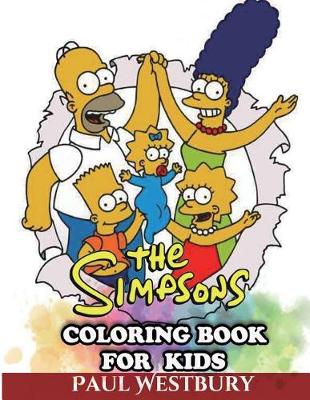 Book cover for The Simpsons Coloring Book for Kids