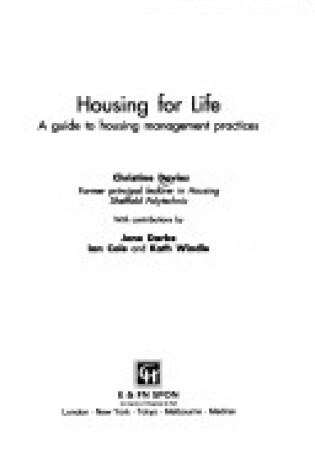 Cover of Housing for Life