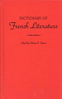 Book cover for Dictionary of French Literature.