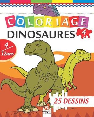 Book cover for Coloriage Dinosaures 4