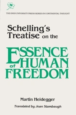 Cover of Schelling's Treatise on the Essence of Human Freedom