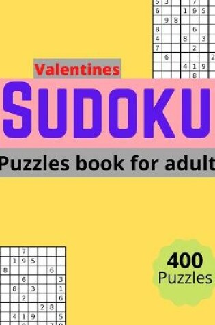 Cover of Valentines sudoku puzzles book for adults