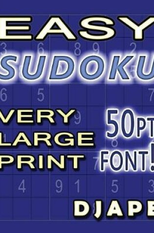 Cover of Easy Sudoku Very Large Print