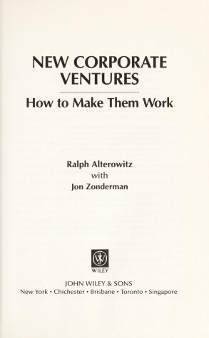 Book cover for New Corporate Ventures