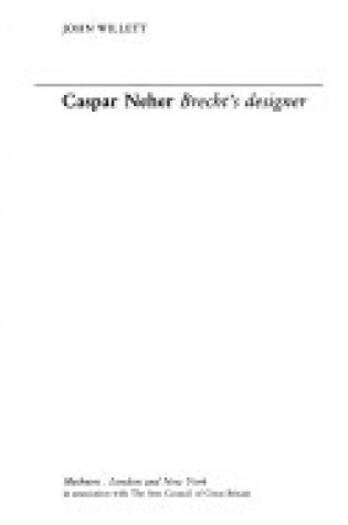 Cover of Caspar Neher
