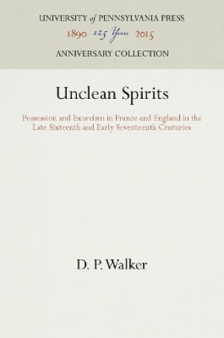 Cover of Unclean Spirits