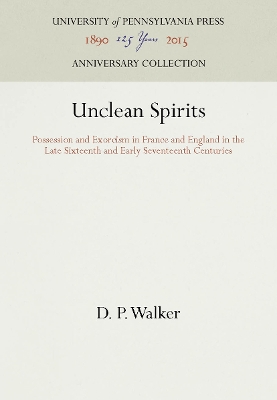 Book cover for Unclean Spirits