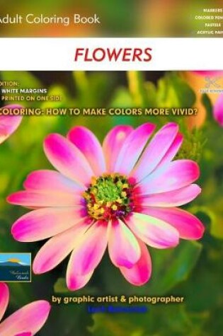 Cover of Adult Coloring Book Flowers