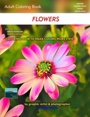 Book cover for Adult Coloring Book Flowers