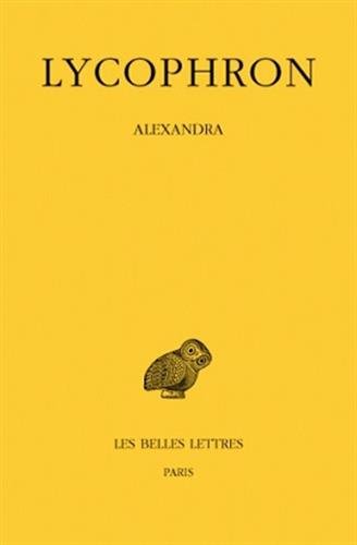 Book cover for Lycophron, Alexandra