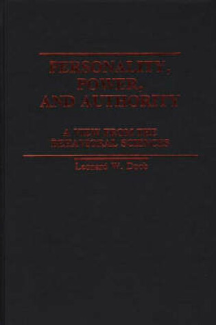 Cover of Personality, Power, and Authority