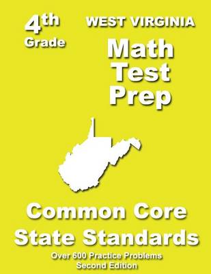 Book cover for West Virginia 4th Grade Math Test Prep