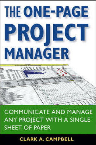 Cover of The One-page Project Manager