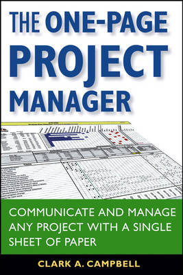 Book cover for The One-page Project Manager