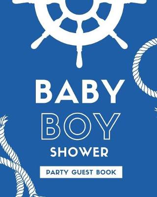 Book cover for Baby Boy Shower Party Guest Book