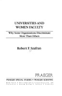 Book cover for Universities and Women Faculty