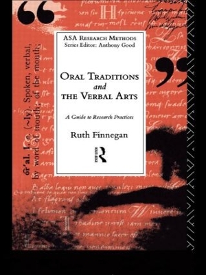 Cover of Oral Traditions and the Verbal Arts