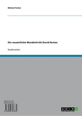 Book cover for Die Neuzeitliche Wunderkritik David Humes