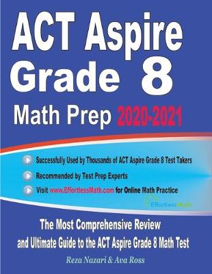 Book cover for ACT Aspire Grade 8 Math Prep 2020-2021