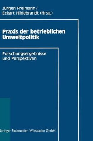 Cover of Praxis der betrieblichen Umweltpolitik