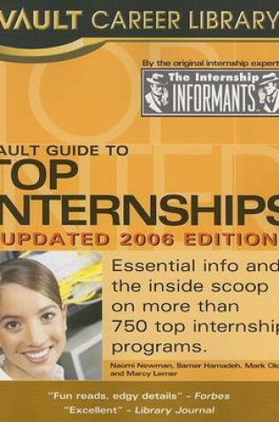 Cover of Vault Guide to Top Internships, 2006 Edition