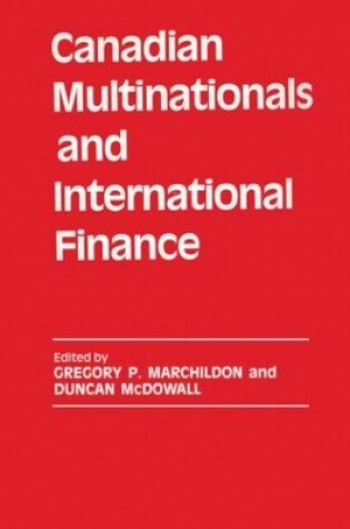 Cover of Canadian Multinationals and International Finance