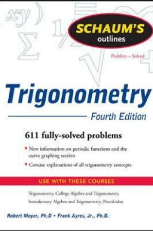 Cover of Schaum's Outline of Trigonometry, 4ed