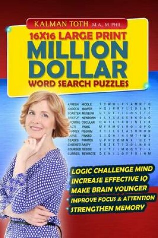 Cover of 16x16 Large Print Million Dollar Word Search Puzzles