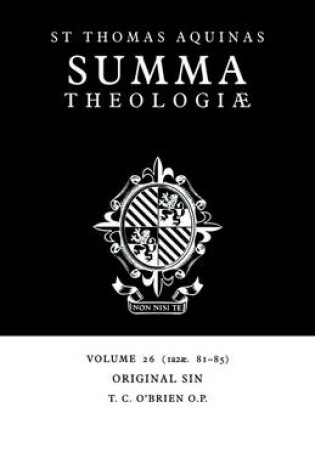 Cover of Summa Theologiae: Volume 26, Original Sin