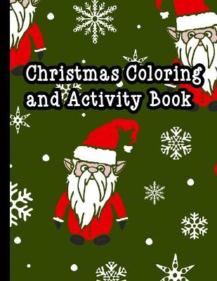 Book cover for Christmas coloring and activity book