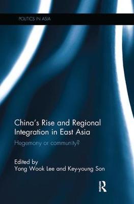 Cover of China's Rise and Regional Integration in East Asia
