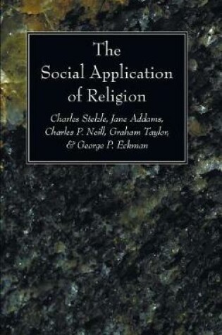 Cover of The Social Application of Religion