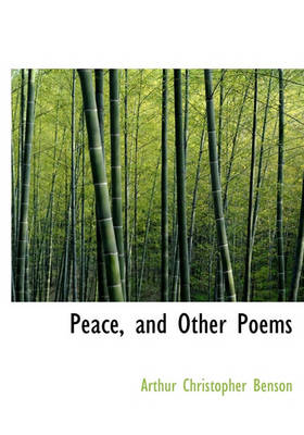 Book cover for Peace, and Other Poems