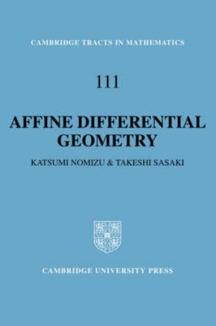 Cover of Affine Differential Geometry