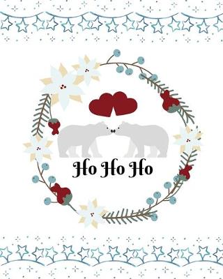 Book cover for Middle school reading logs Elementary reading log Softback Size 8 x 10 inch "Ho Ho Ho"