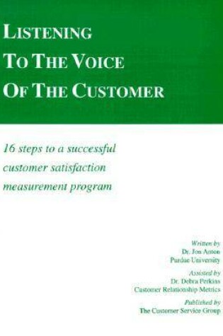 Cover of Listening to the Voice of the Customer