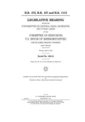 Book cover for H.R. 272, H.R. 437 and H.R. 1113