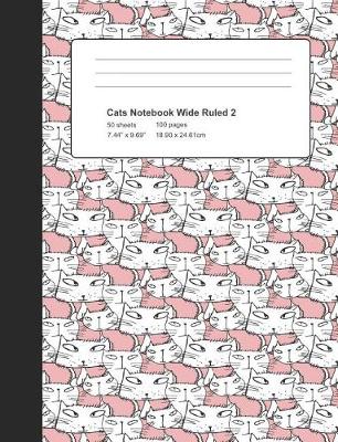 Book cover for Cats Notebook Wide Ruled 2