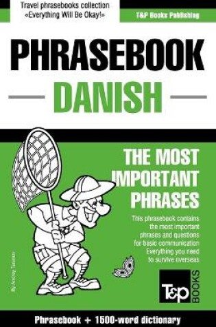 Cover of Danish phrasebook and 1500-word dictionary