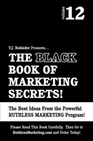 Cover of The Black Book of Marketing Secrets, Vol. 12