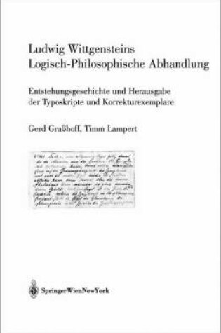 Cover of Ludwig Wittgensteins Logisch-Philosophische Abhandlung