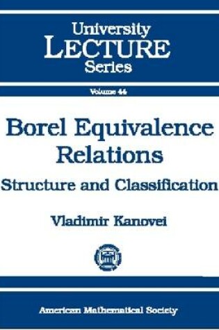 Cover of Borel Equivalence Relations