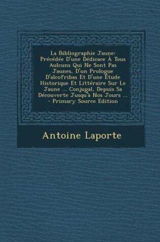 Cover of La Bibliographie Jaune