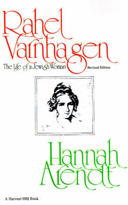 Book cover for Rahel Varnhagen: the Life of a Jewish Woman