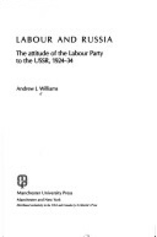 Cover of Labour and Russia